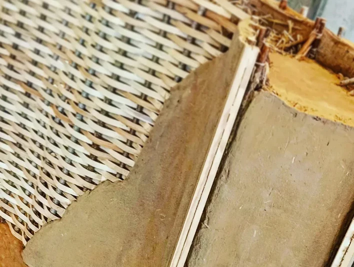 Material sample with lattice infill