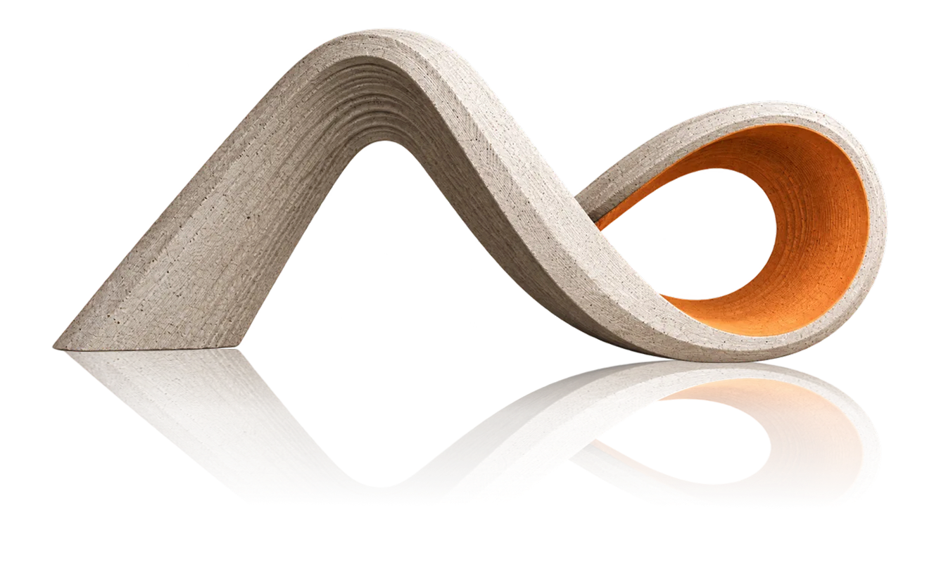A conceptual 3D interpretation of the AUTOM8 symbol